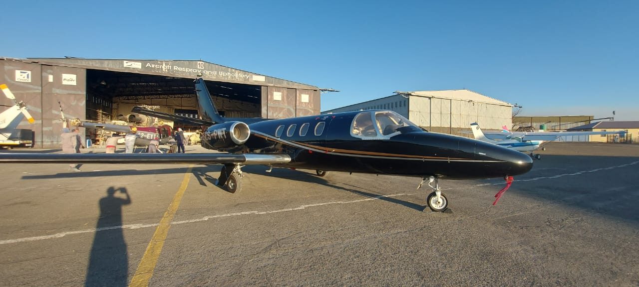 Citation 500 outside the hangar